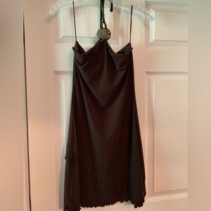 Victoria’s Secret Bra Tops Brown Halter Dress
